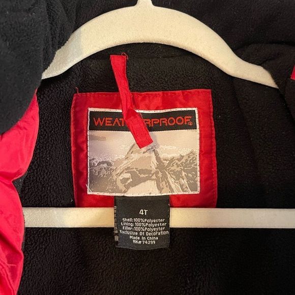 Weatherproof Red Jacket Coat | SZ 4T - Picture 7 of 13